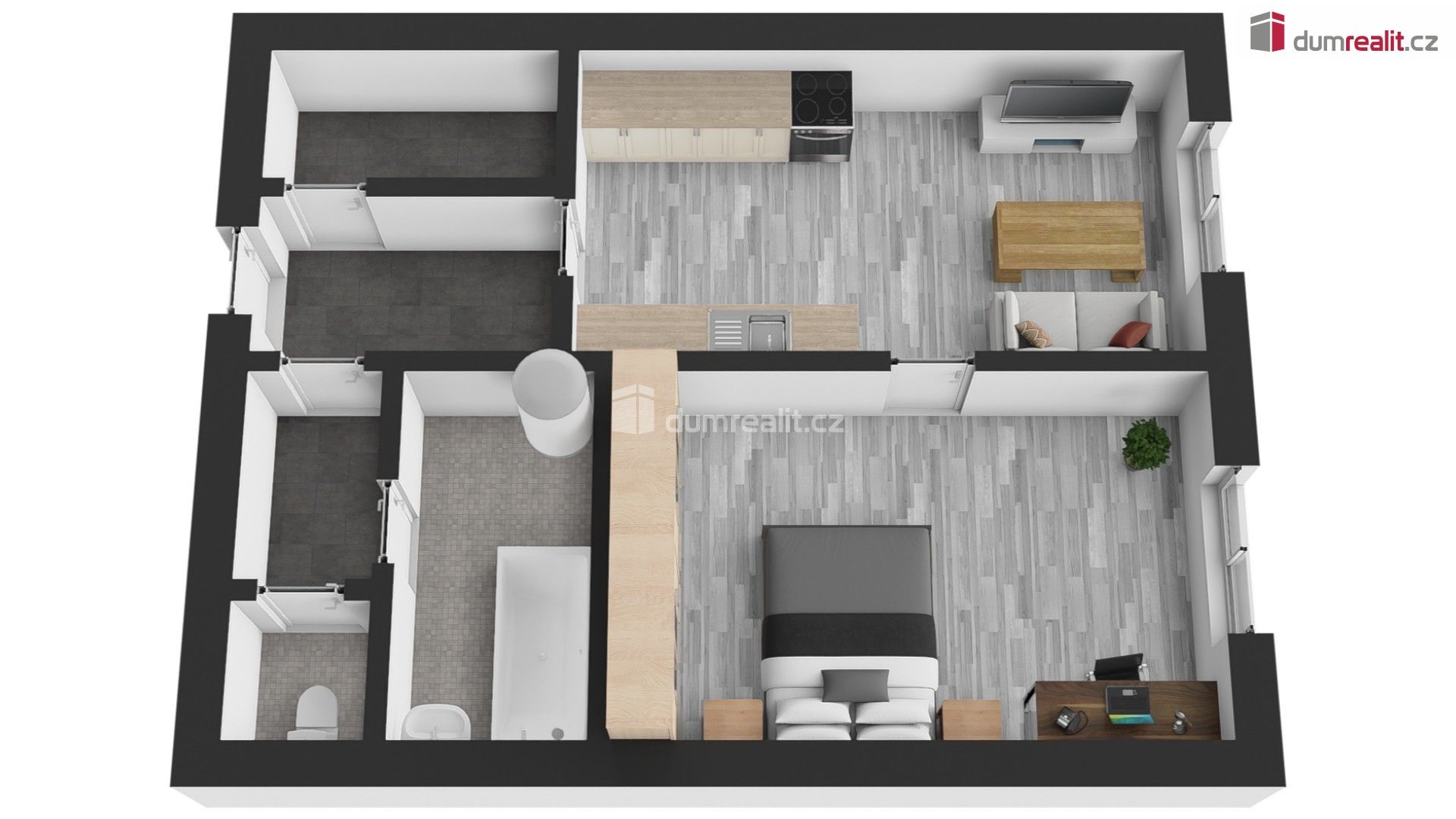 Pronájem bytu 1+1 59 m² - foto 7