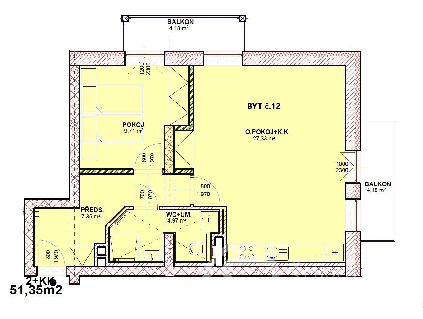 Prodej bytu 2+kk 62 m² - foto 14