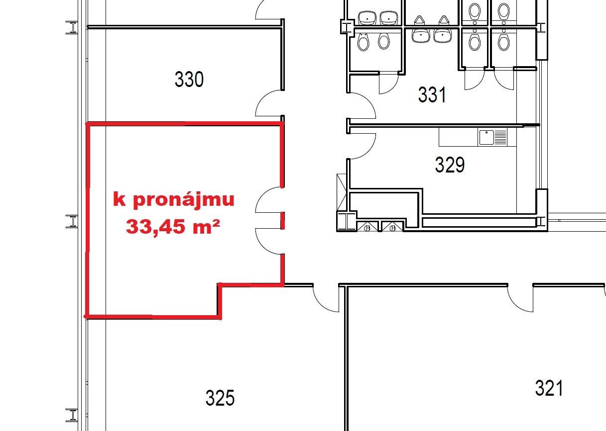 Pronájem komerčního prostoru 33 m² - foto 3