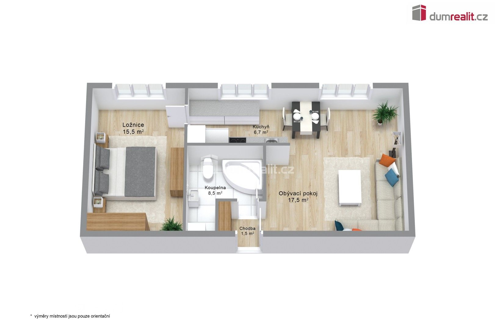 Prodej bytu 2+kk 55 m² - foto 3