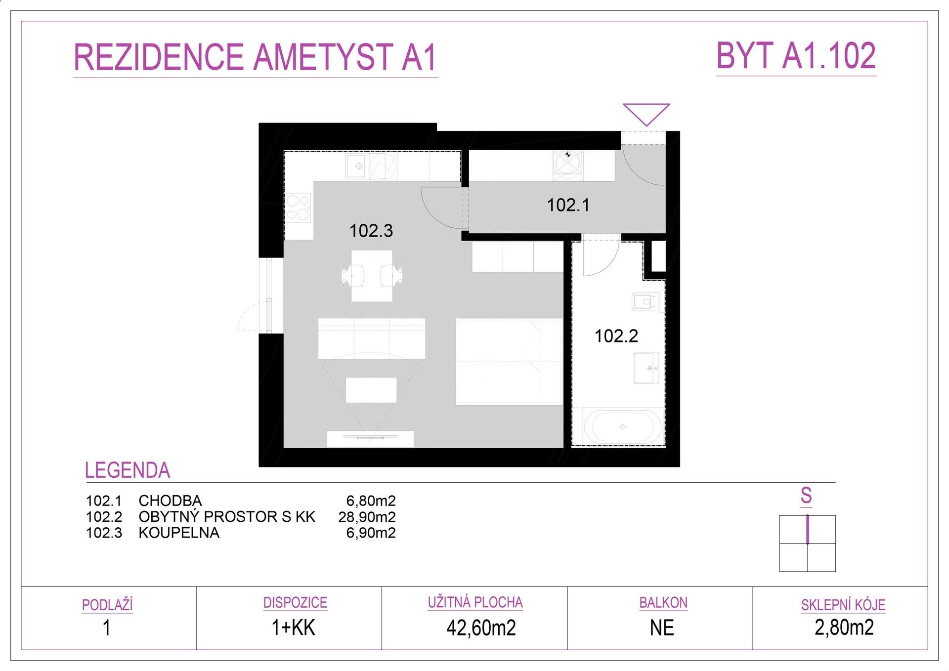 Prodej bytu 1+kk 43 m² - foto 13