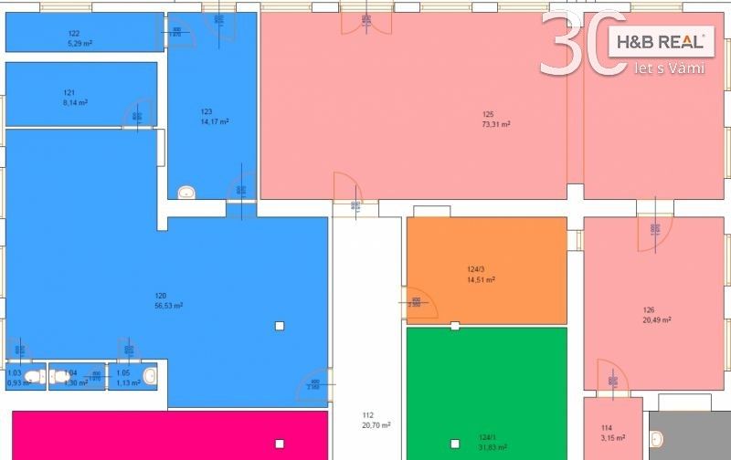 Pronájem komerčního prostoru 195 m² - foto 14