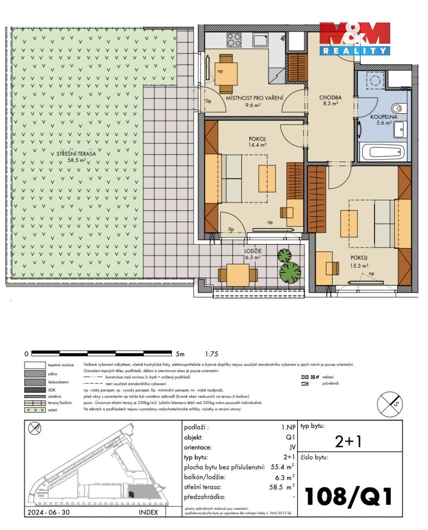 Prodej bytu 2+1 55 m² - foto 2