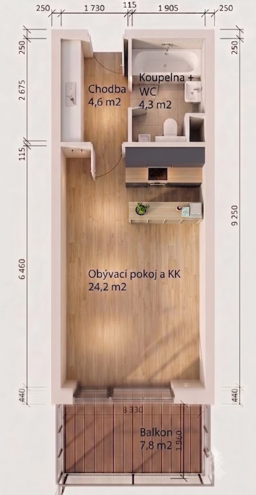 Pronájem bytu 1+kk 37 m² - foto 29