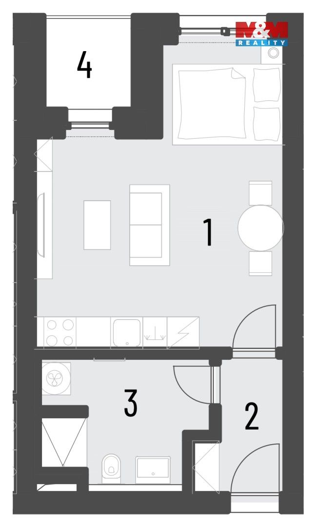 Prodej bytu 1+kk 33 m² - foto 11