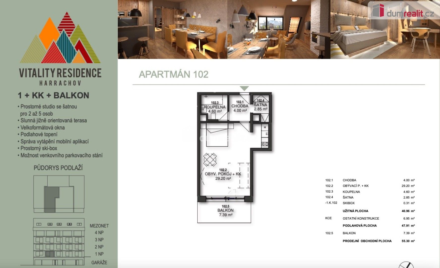 Pronájem bytu 1+1 43 m² - foto 3