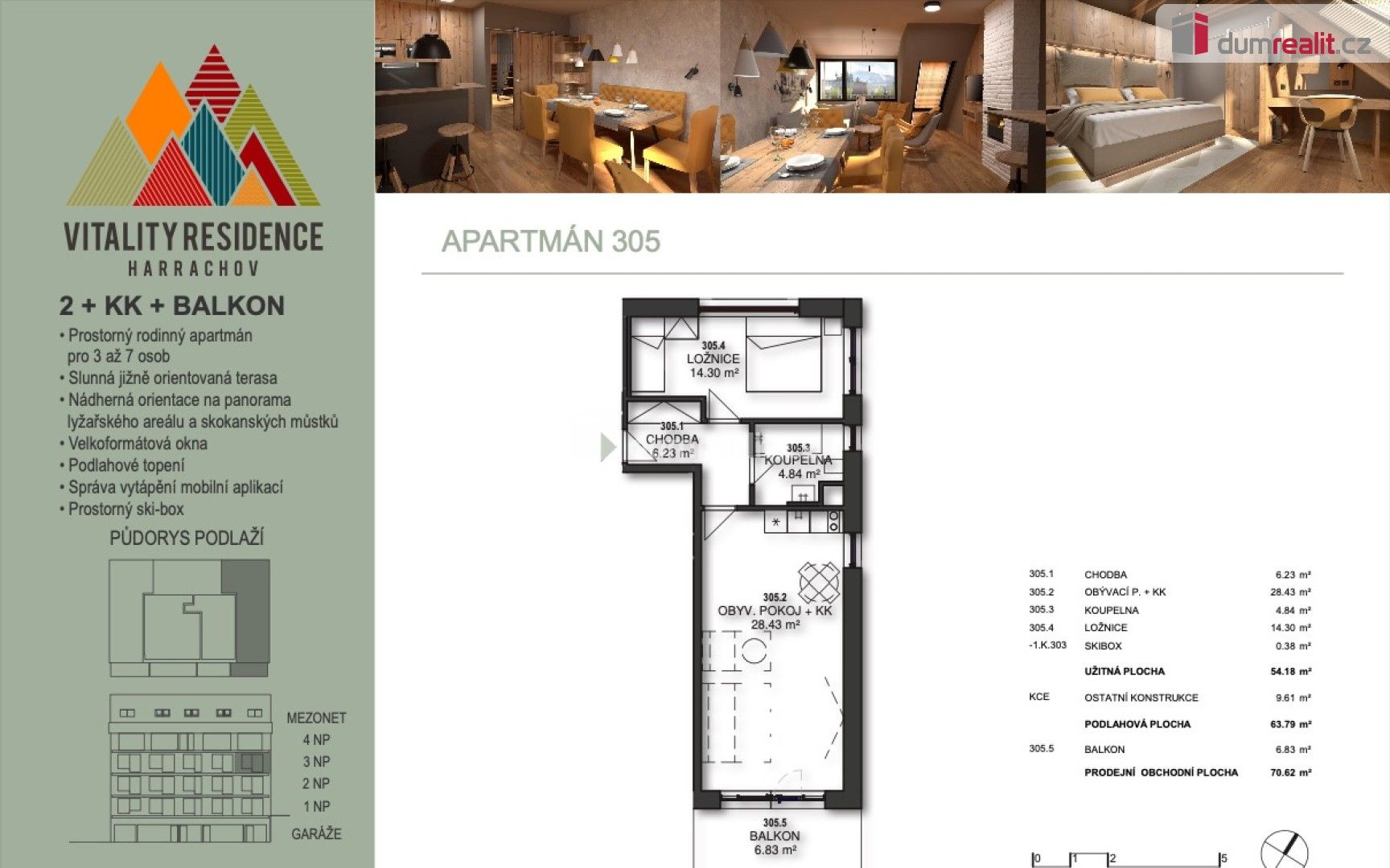 Prodej bytu 2+kk 56 m² - foto 3