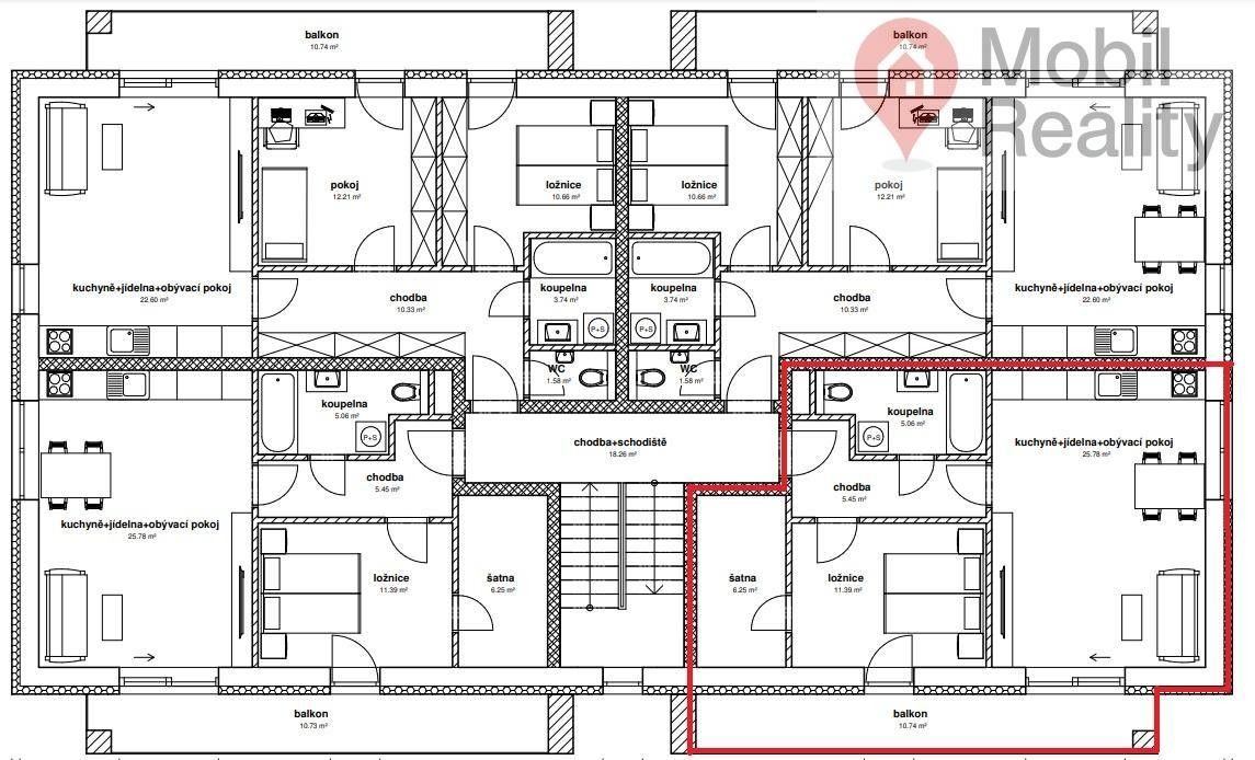 Prodej bytu 2+kk 72 m² - foto 17