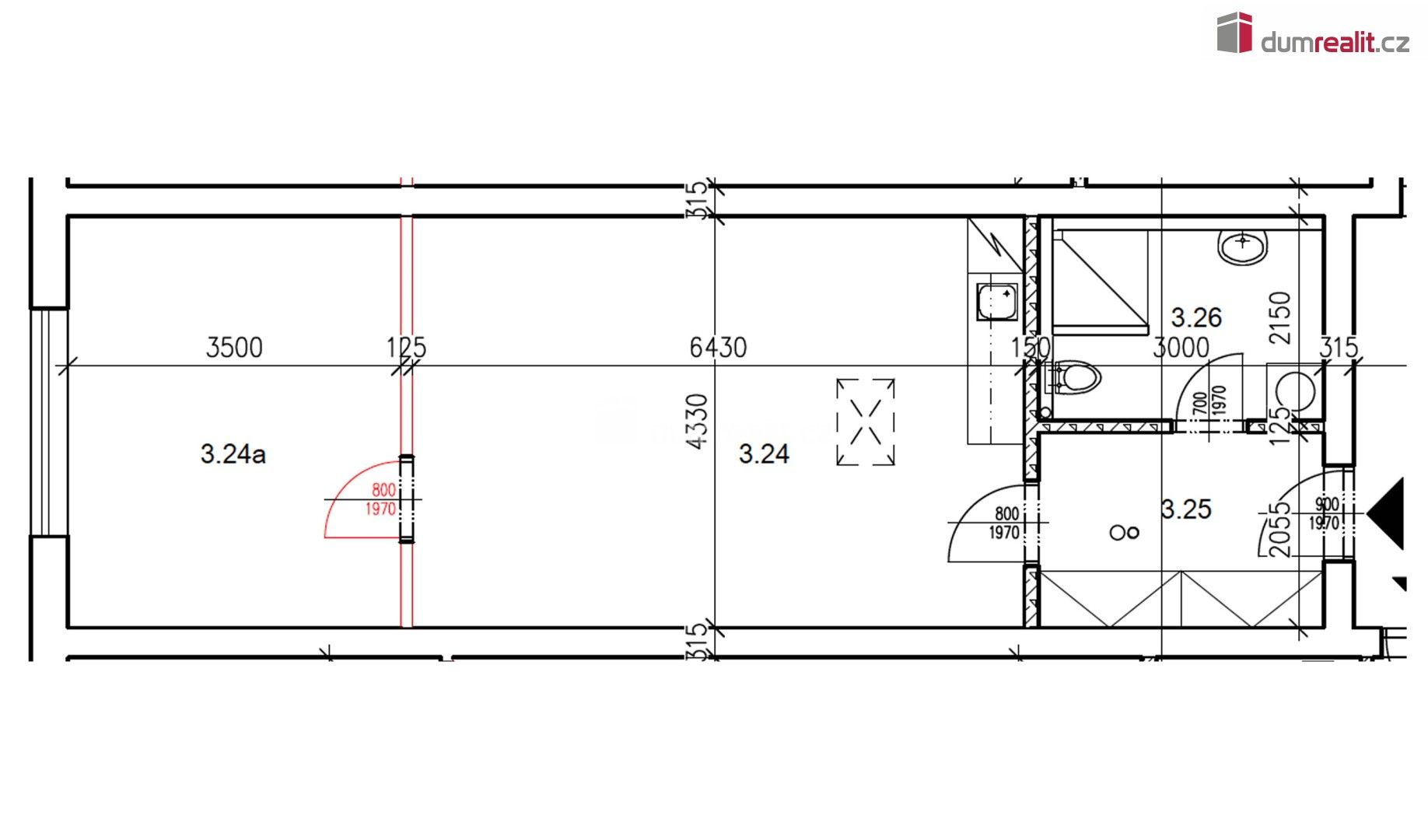 Pronájem bytu 2+kk 55 m² - foto 8