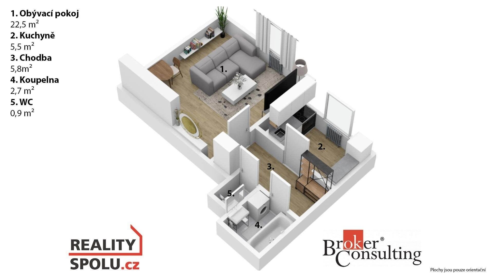 Prodej bytu 1+1 37 m² - foto 5