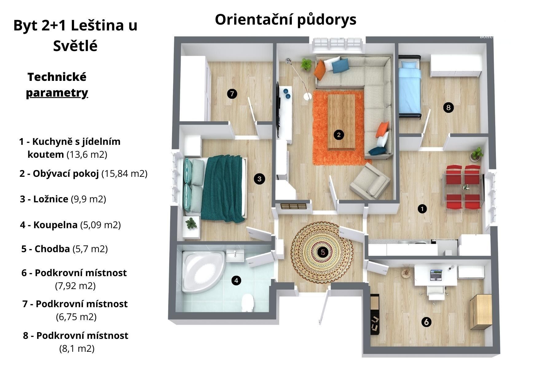 Prodej bytu 3+1 73 m² - foto 4
