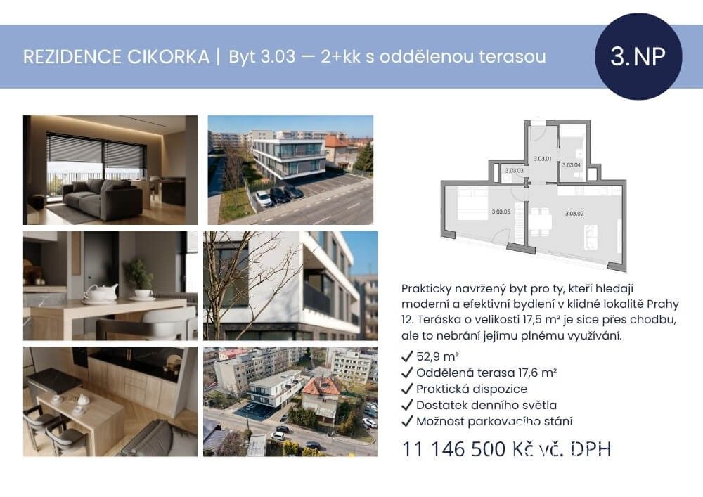 Prodej bytu 2+kk 52 m² - foto 2