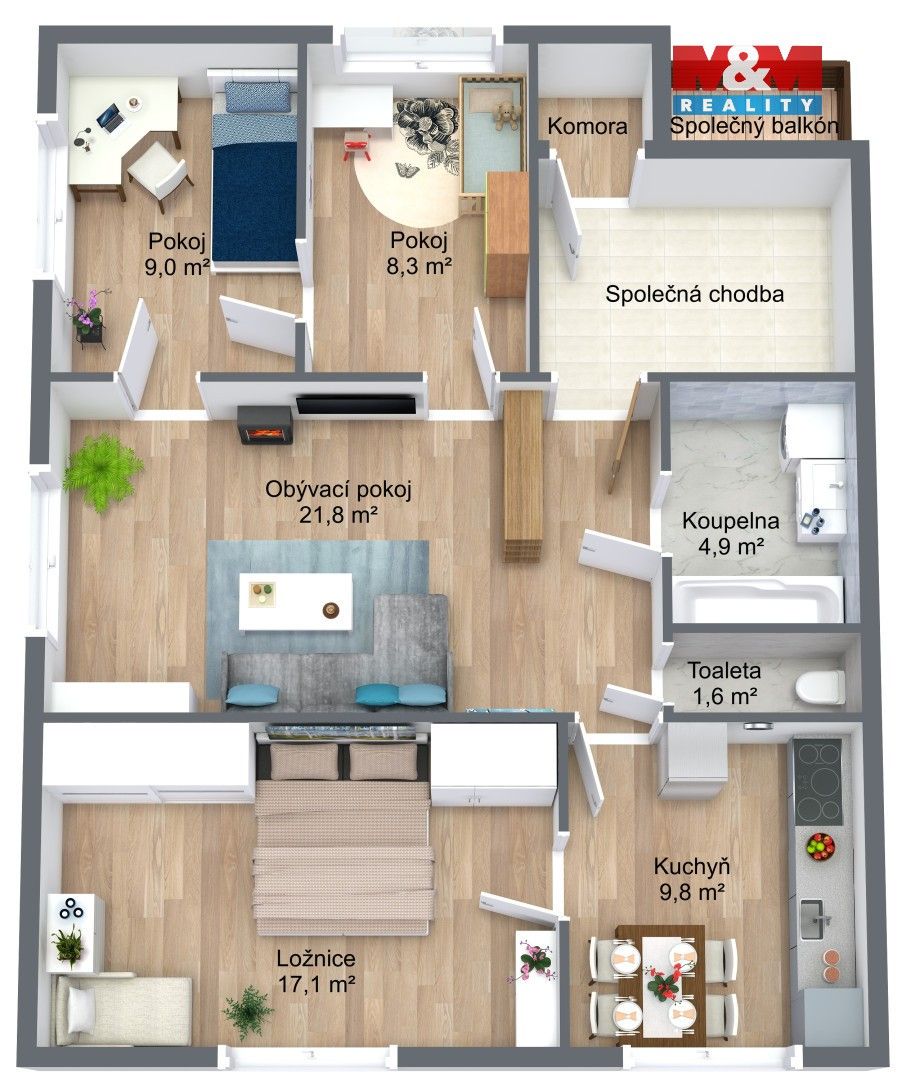 Prodej bytu 4+1 74 m² - foto 11