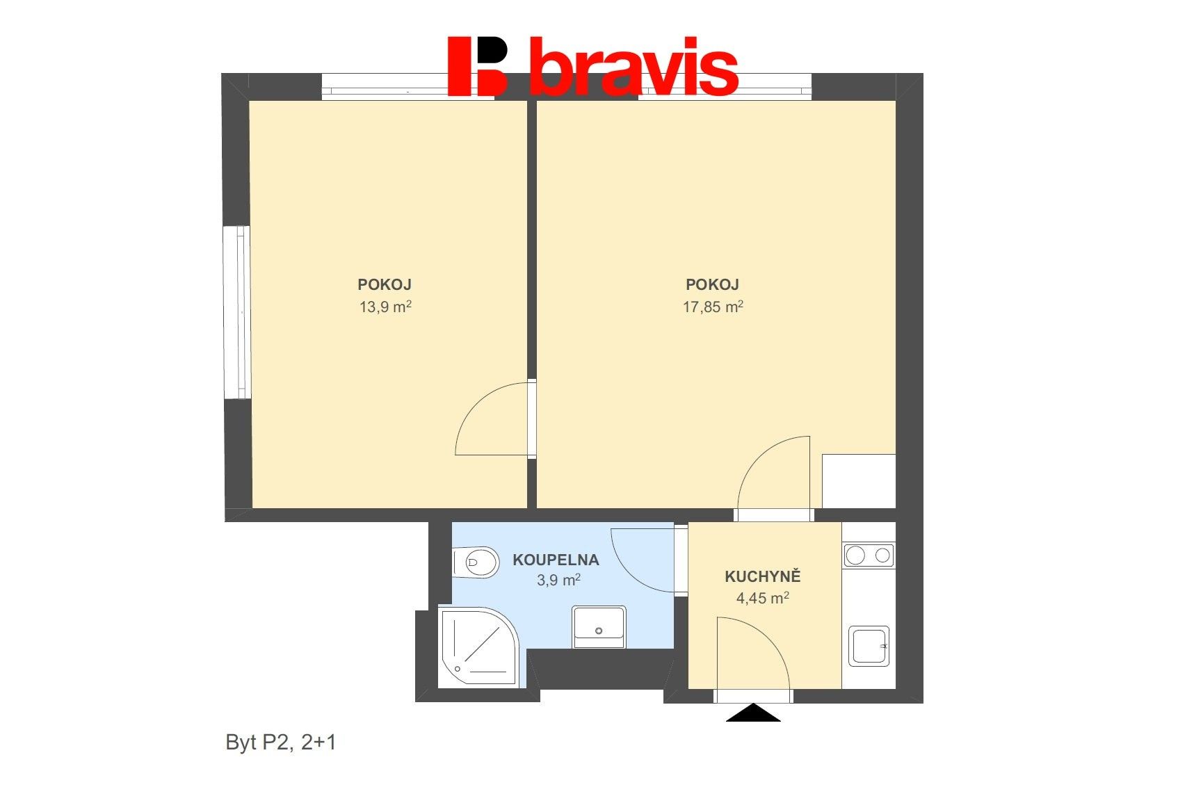 Pronájem bytu 2+kk 40 m² - foto 11