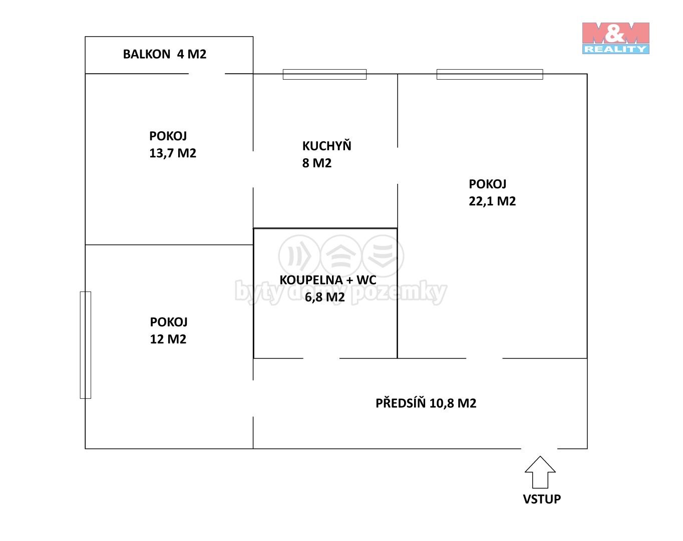Prodej bytu 3+1 77 m² - foto 12