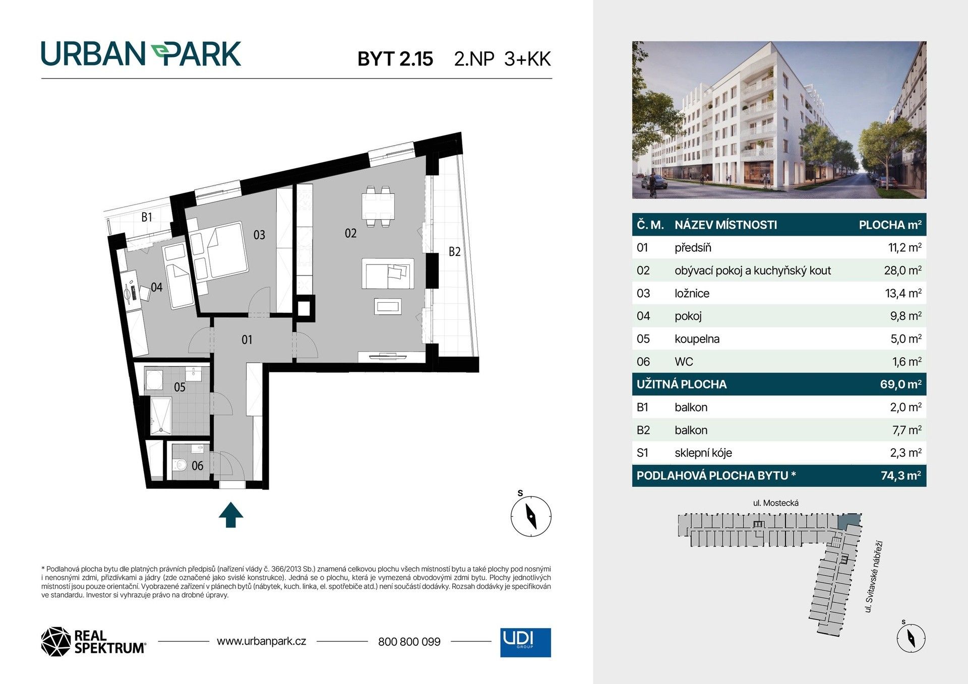 Prodej bytu 3+kk 74 m² - foto 9