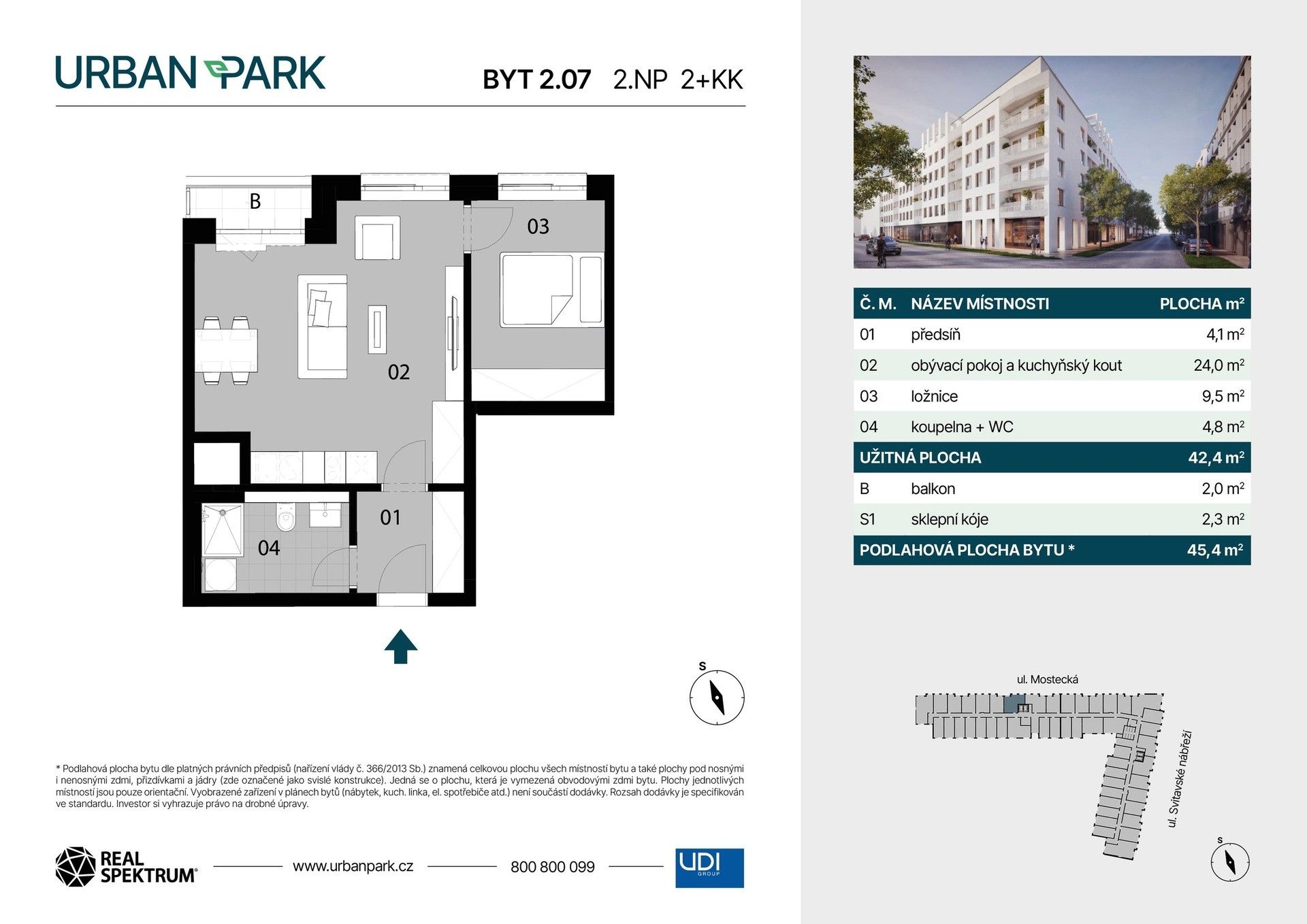 Prodej bytu 2+kk 45 m² - foto 9