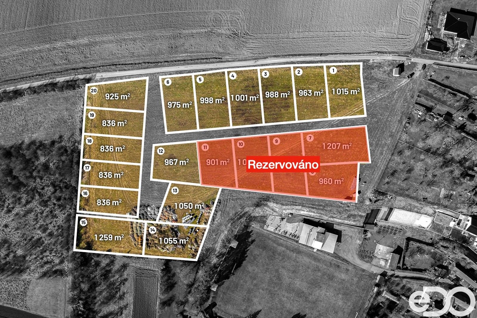 Prodej pozemku 836 m² - foto 3