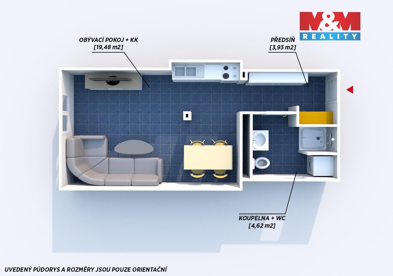 Pronájem bytu 1+kk 35 m² - foto 5