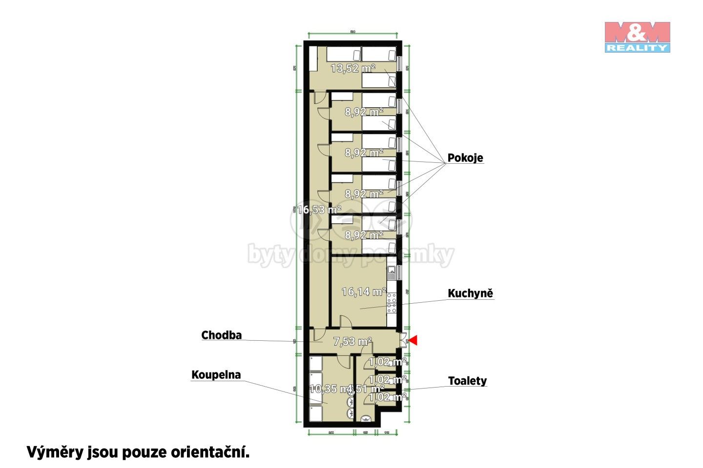 Pronájem bytu 1+kk 10 m² - foto 9