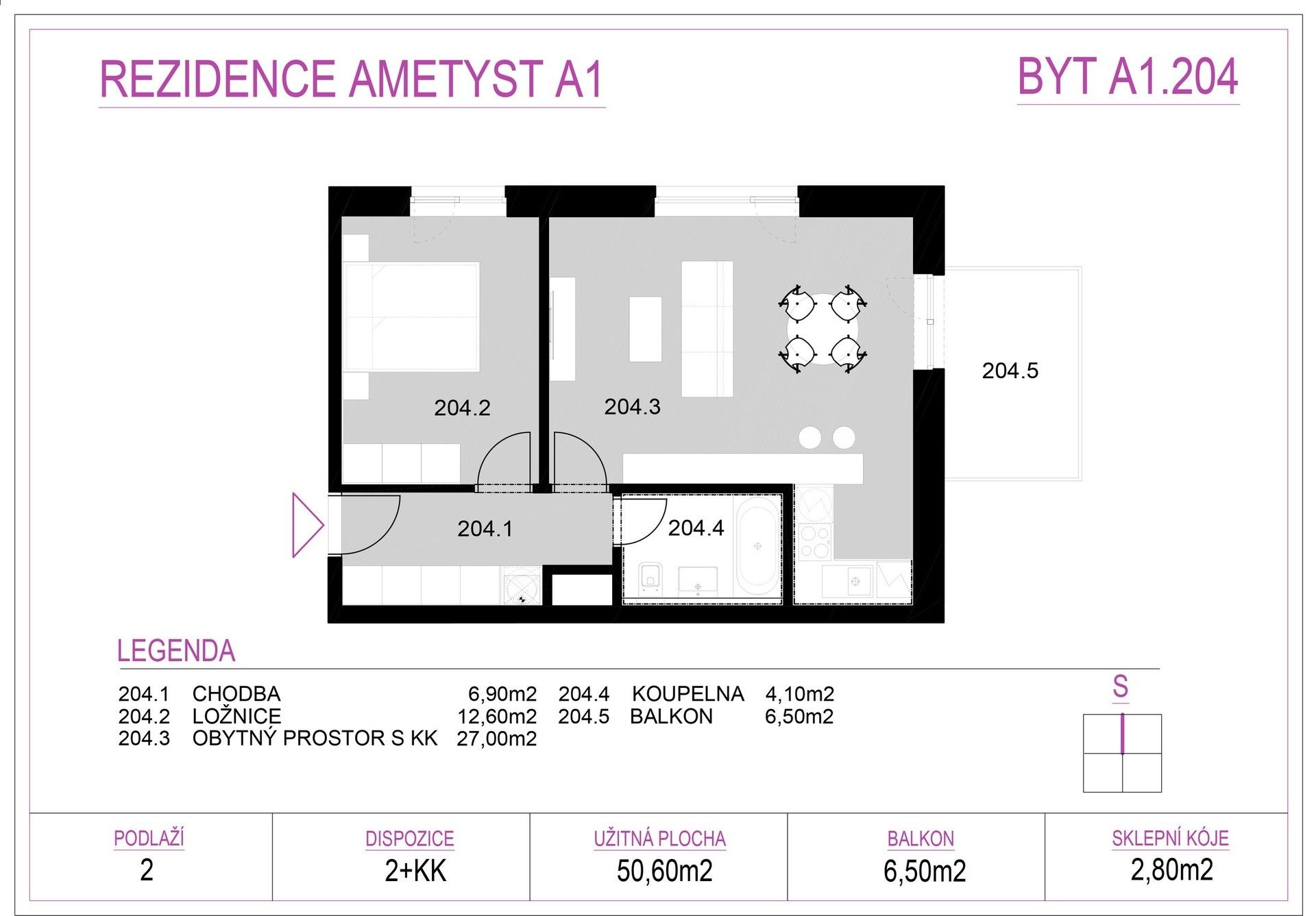Prodej bytu 2+kk 51 m² - foto 7