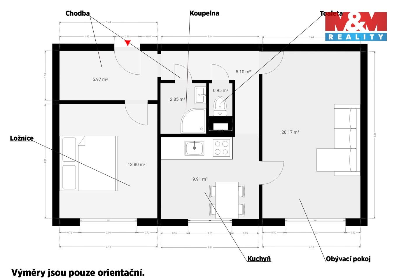 Prodej bytu 2+1 63 m² - foto 18