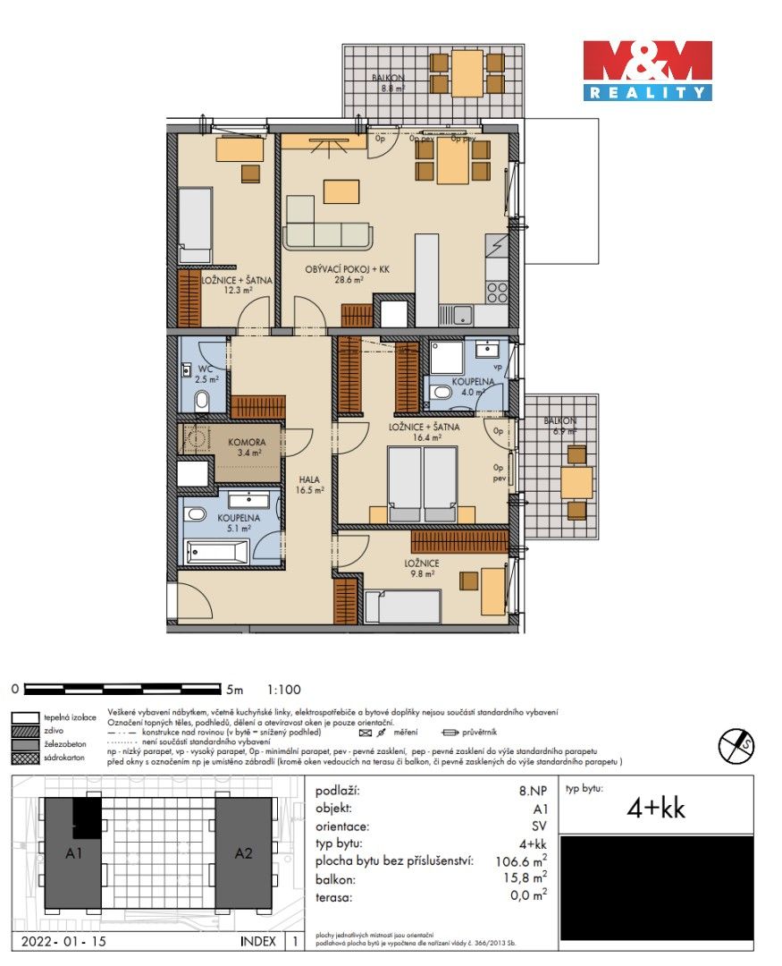 Prodej bytu 4+kk 107 m² - foto 3
