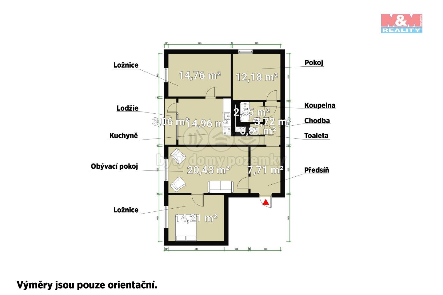 Prodej bytu 4+1 102 m² - foto 14