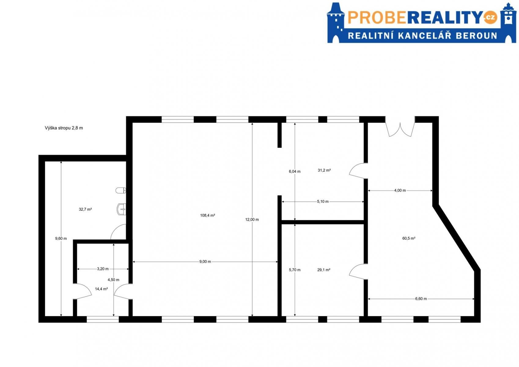 Pronájem komerčního prostoru 172 m² - foto 9