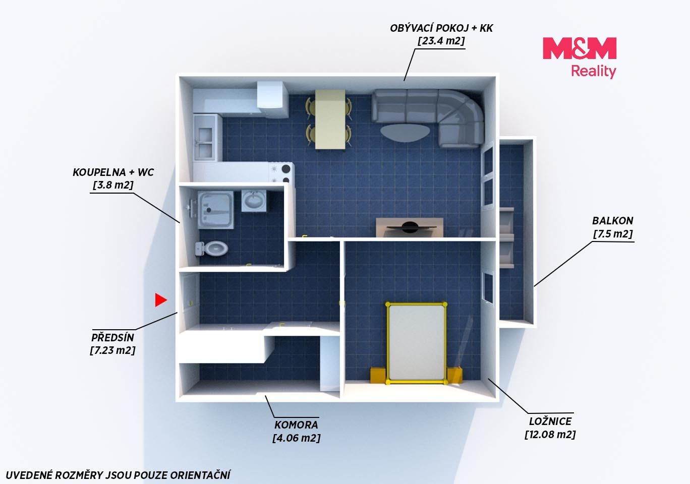 Pronájem bytu 2+kk 50 m² - foto 25