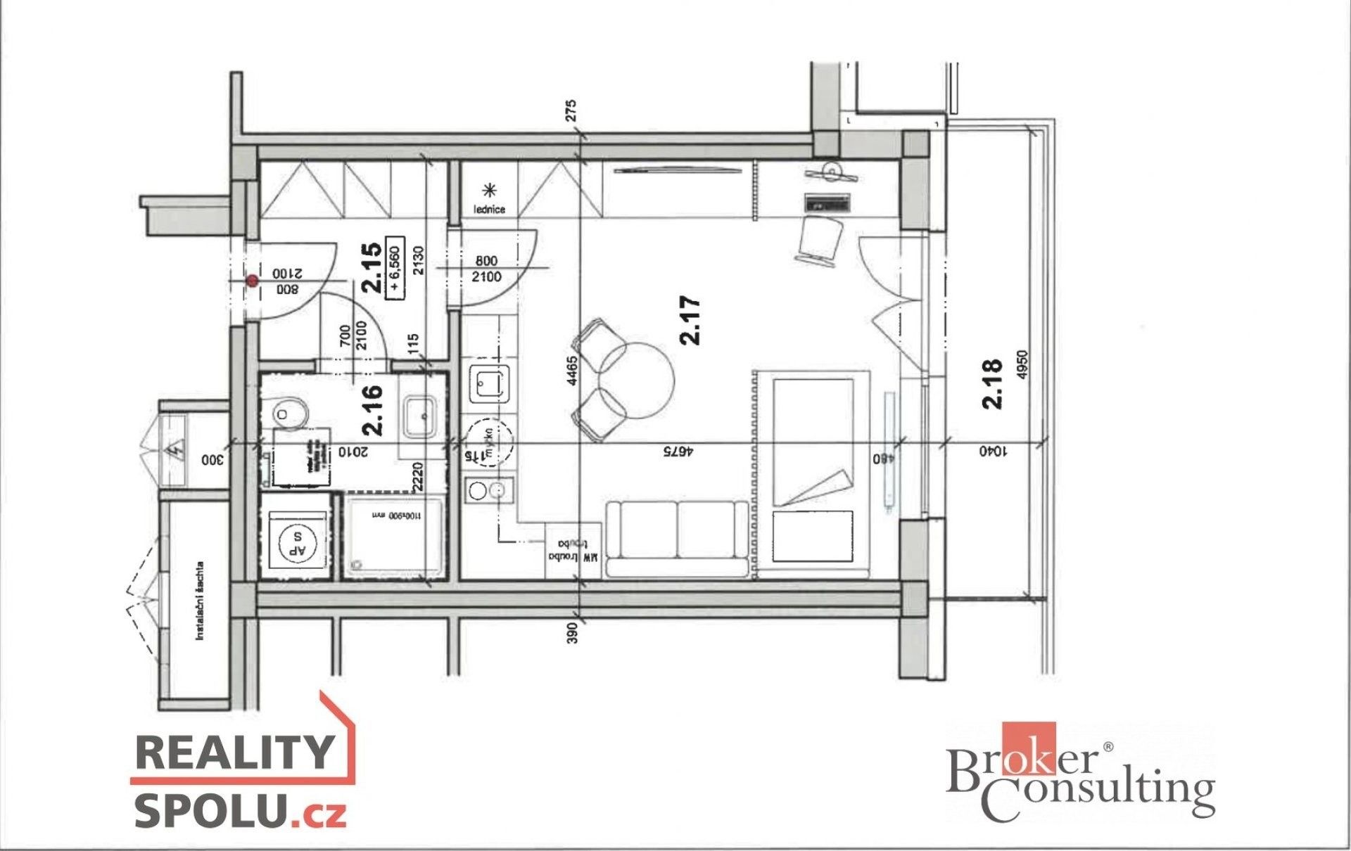Pronájem bytu 1+kk 29 m² - foto 16