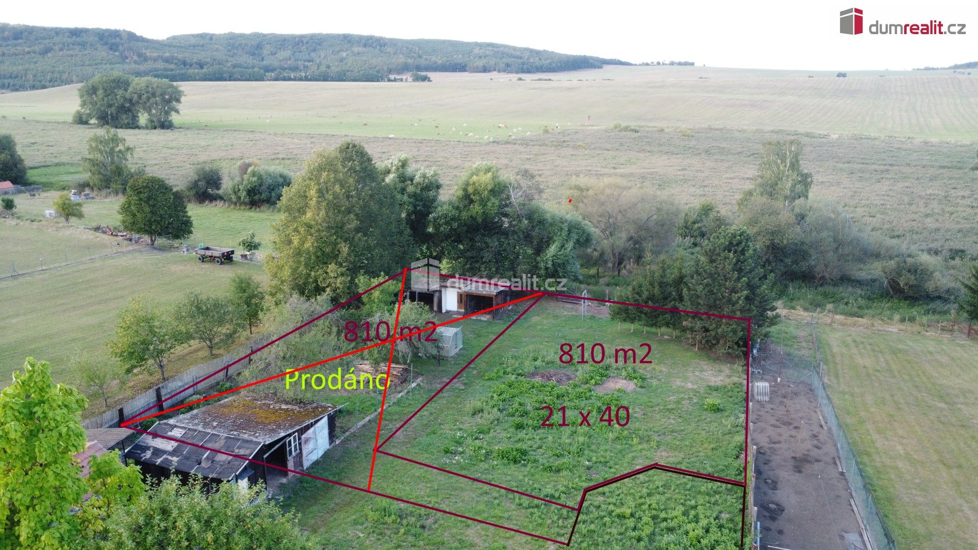 Prodej pozemku 810 m² - foto 1