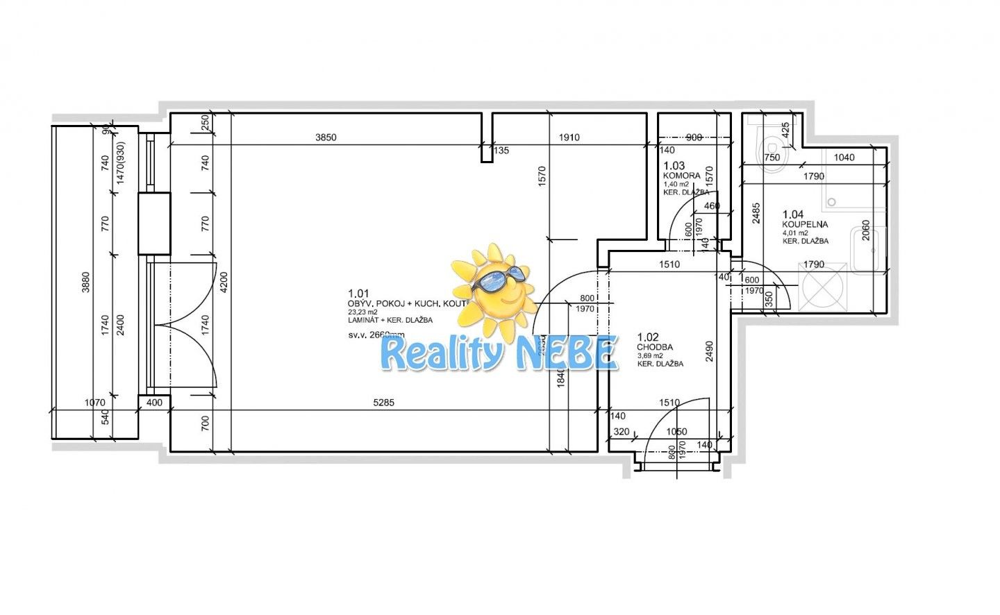 Pronájem bytu 1+kk 35 m² - foto 9