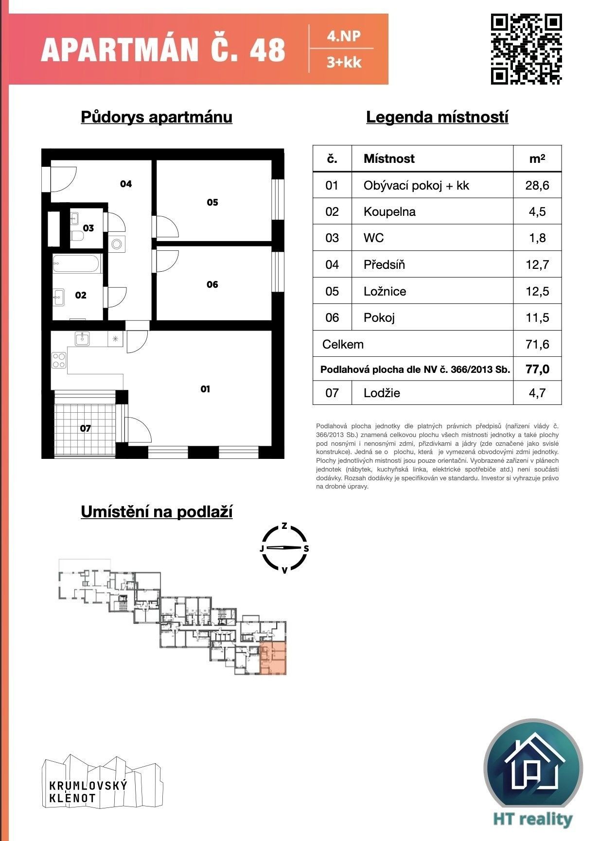 Prodej bytu 3+kk 77 m² - foto 6