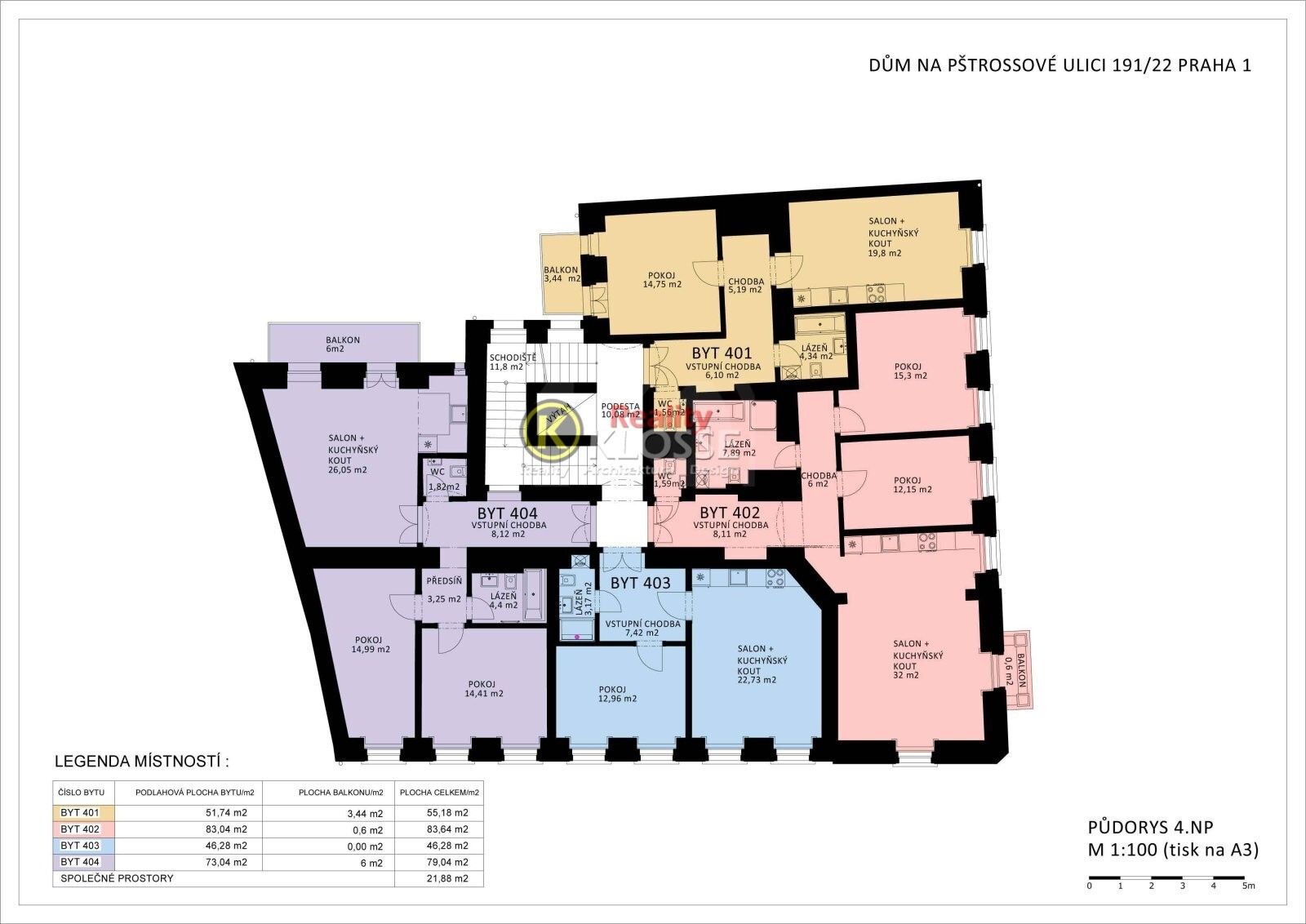 Pronájem bytu 2+kk 84 m² - foto 2