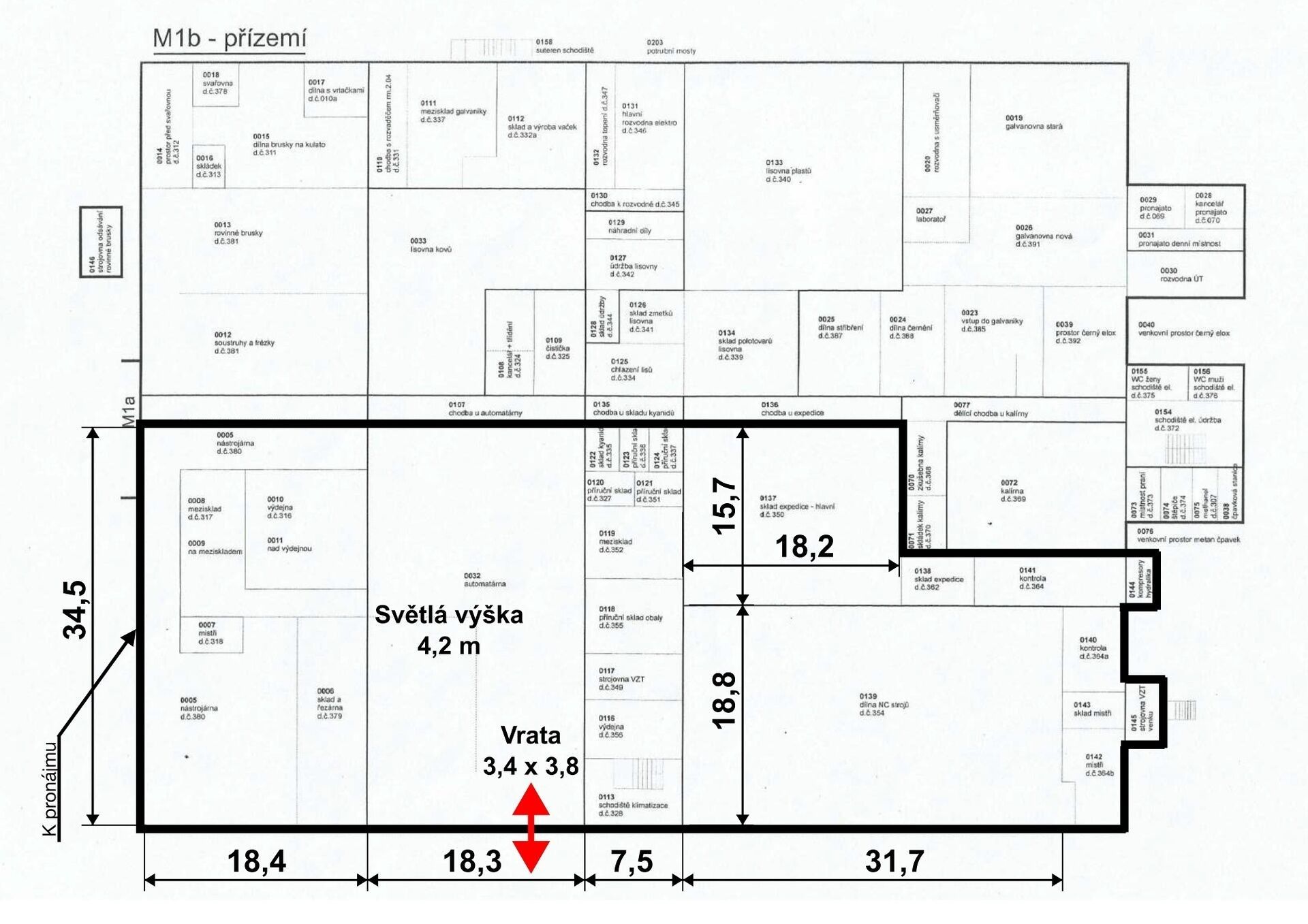 Pronájem komerčního prostoru 635 m² - foto 14