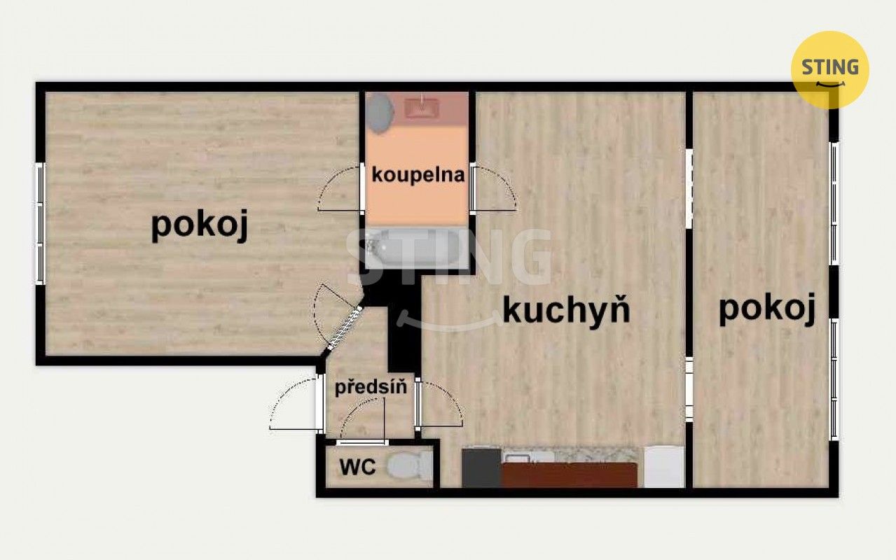 Pronájem bytu 2+kk 58 m² - foto 13