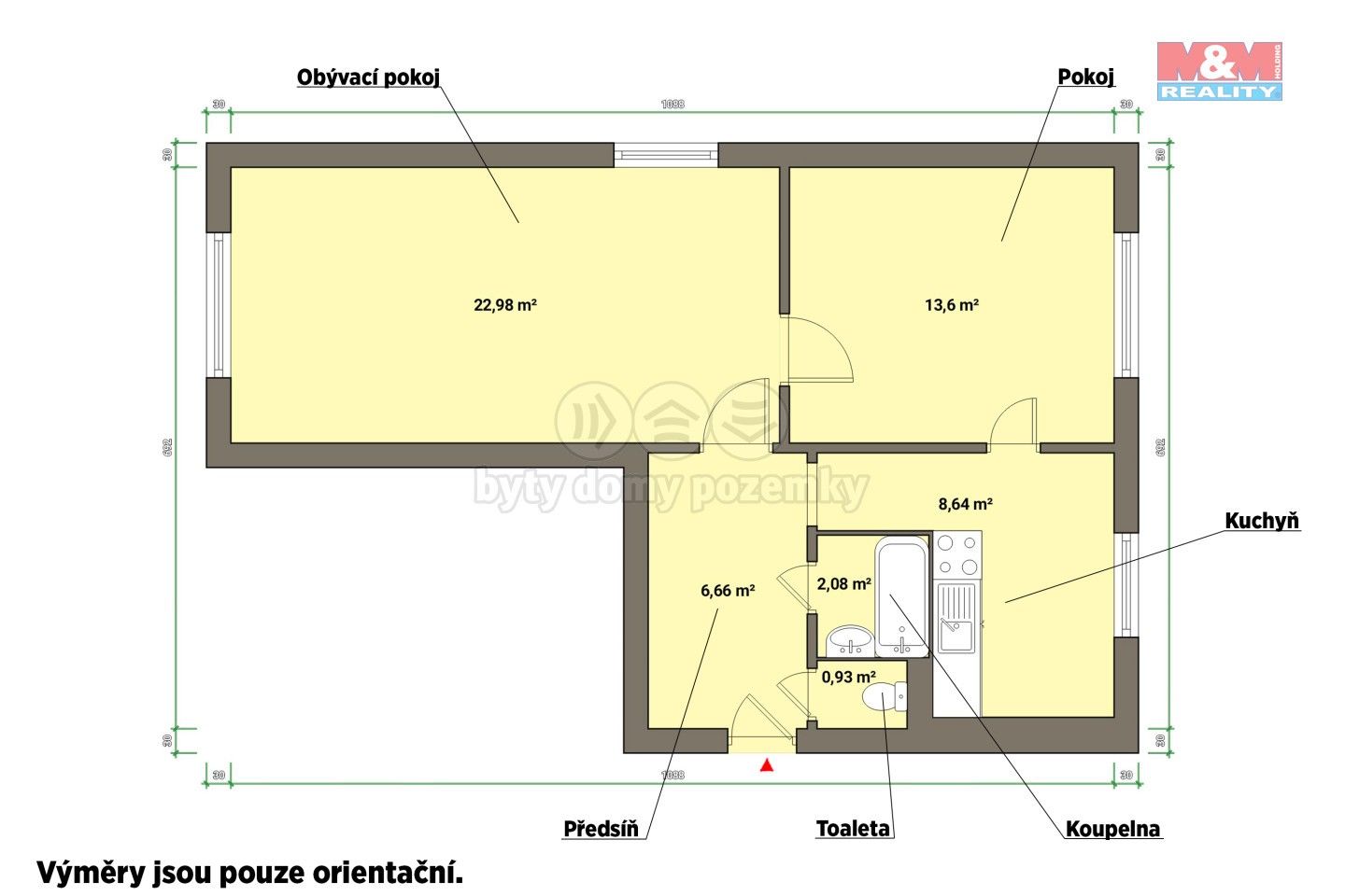 Prodej bytu 2+1 55 m² - foto 3