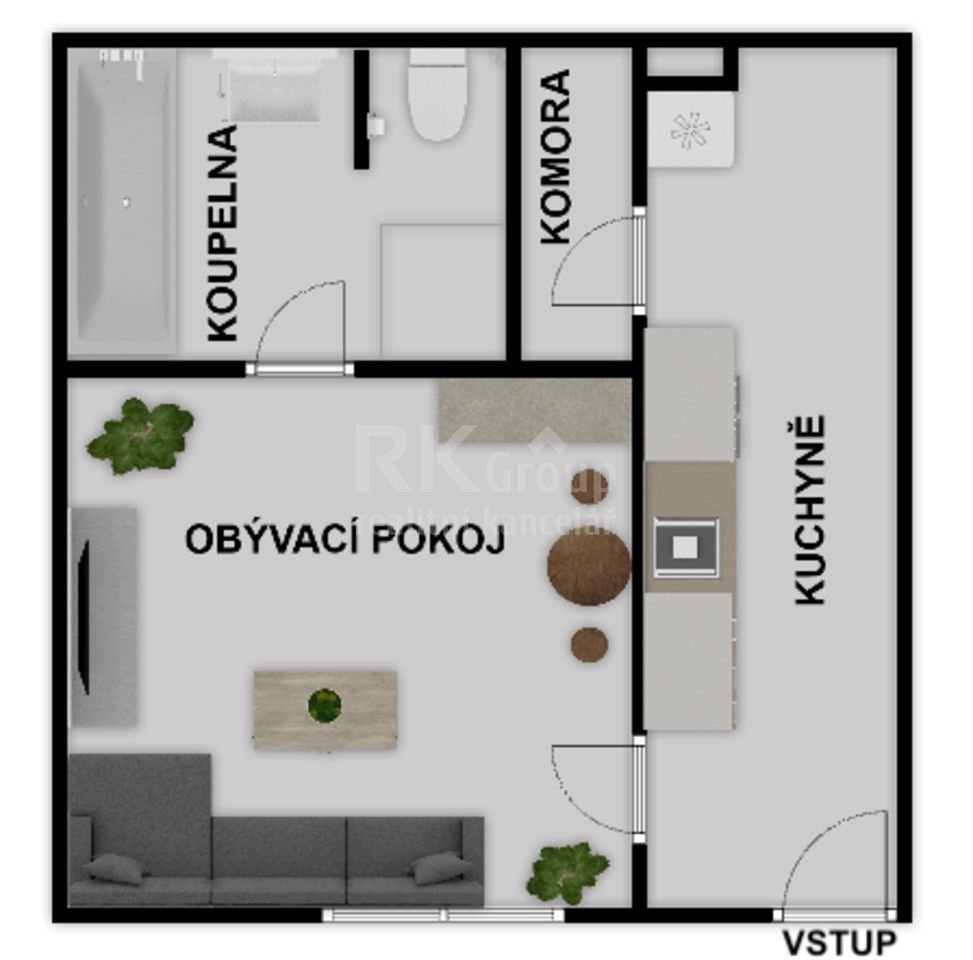 Pronájem bytu 1+1 40 m² - foto 12