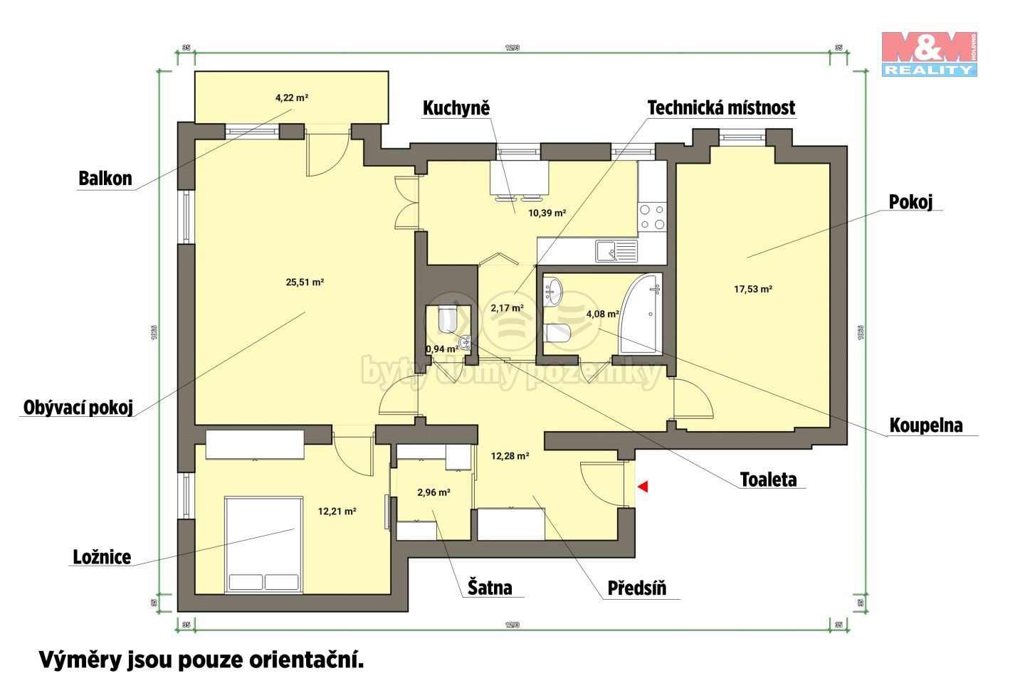 Prodej bytu 3+1 92 m² - foto 4