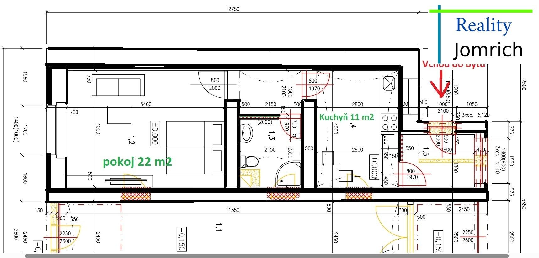 Pronájem bytu 1+1 44 m² - foto 5