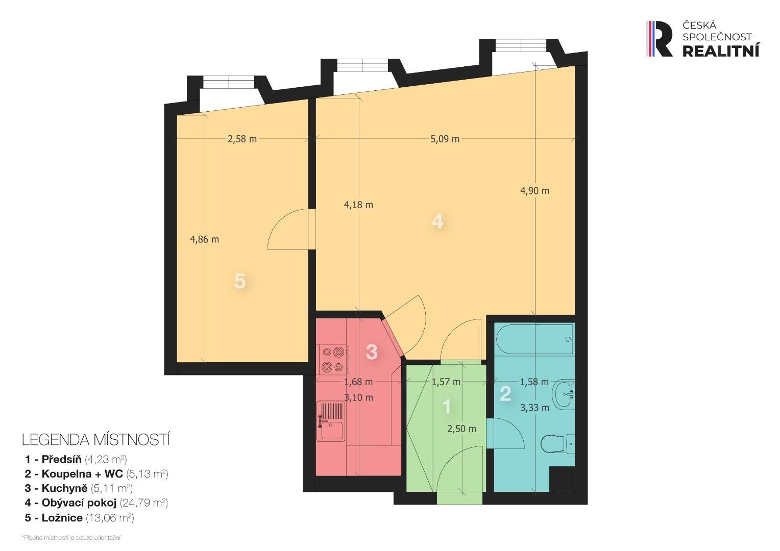 Pronájem bytu 2+kk 53 m² - foto 14