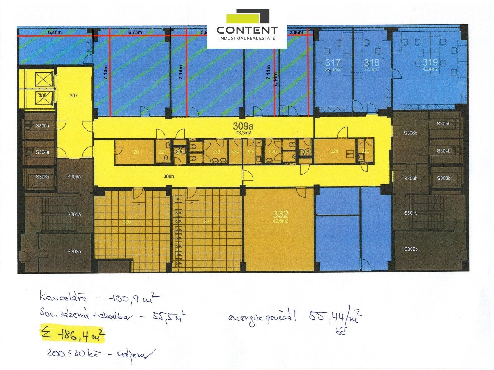 Pronájem komerčního prostoru 186 m² - foto 13
