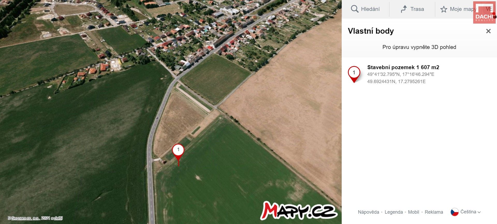 Prodej pozemku 1607 m² - foto 5