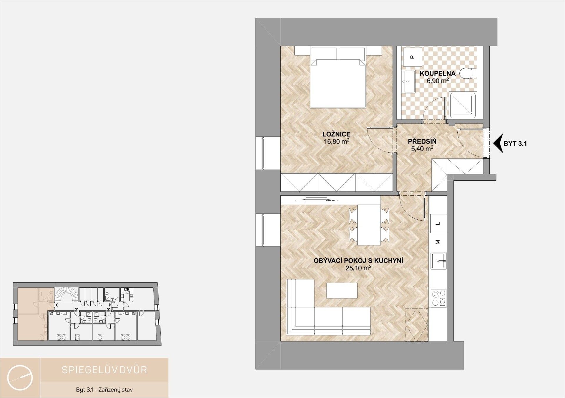 Pronájem bytu 2+kk 63 m² - foto 4