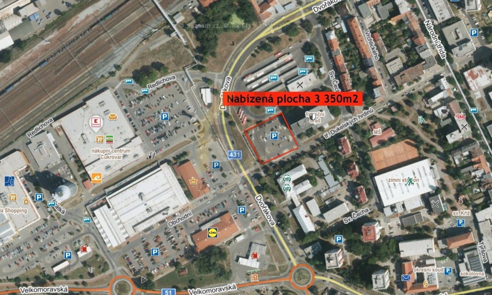 Pronájem pozemku 3350 m² - foto 2