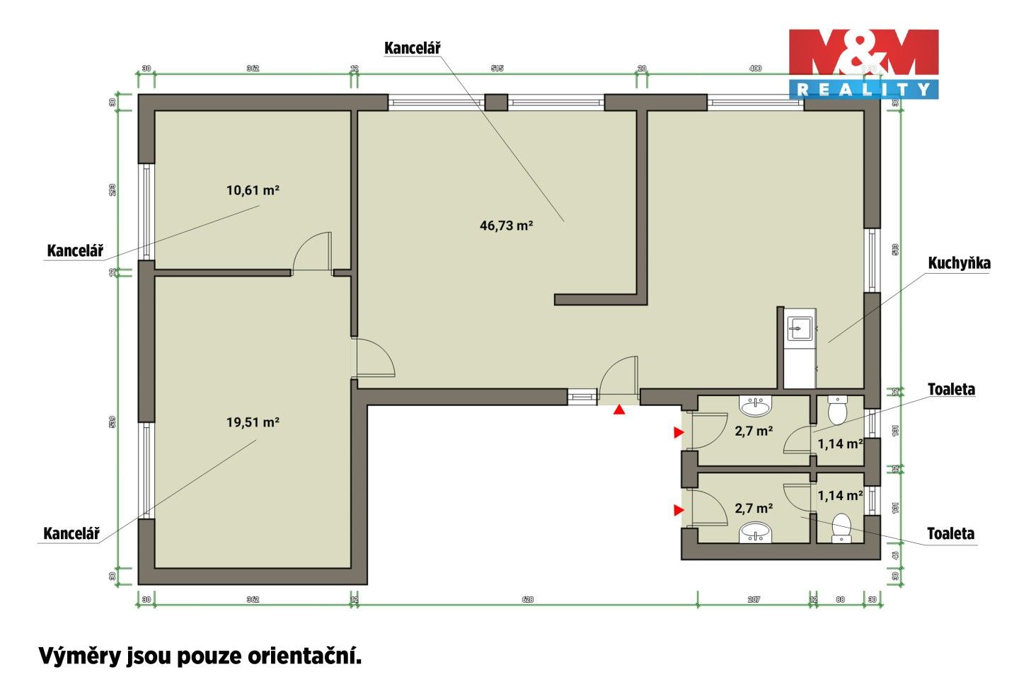 Pronájem komerčního prostoru 80 m² - foto 2