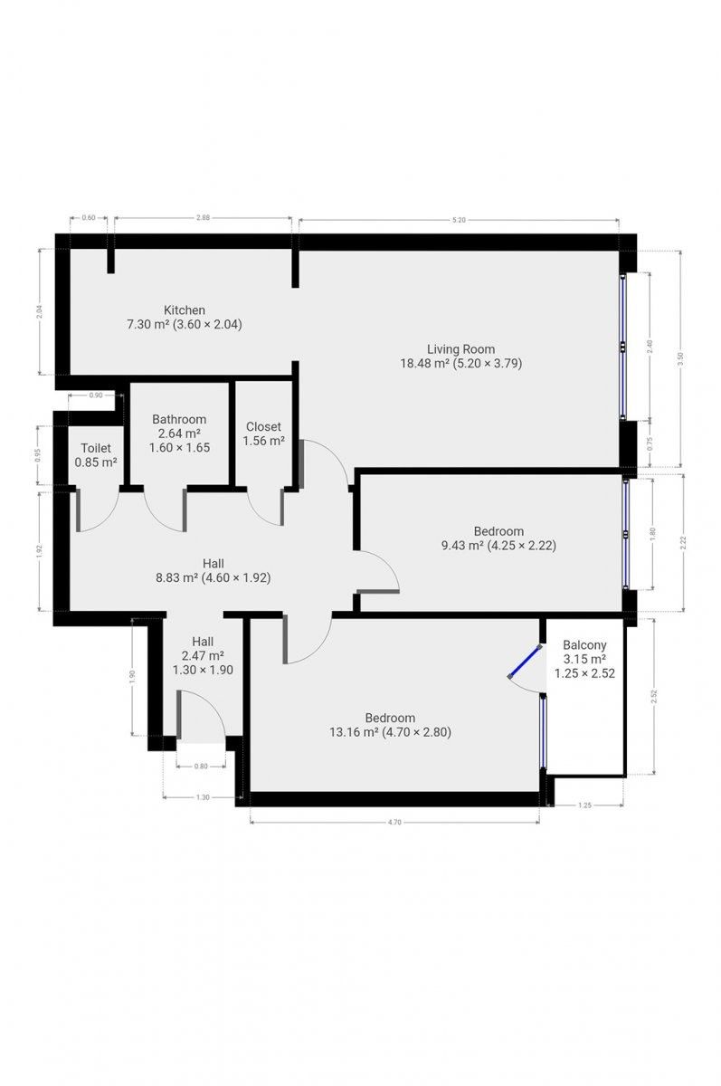 Pronájem bytu 3+kk 65 m² - foto 17