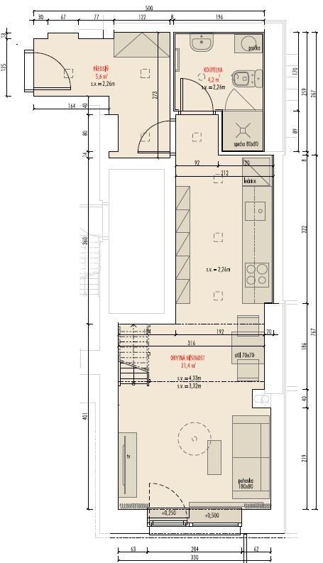 Prodej bytu 2+kk 51 m² - foto 5
