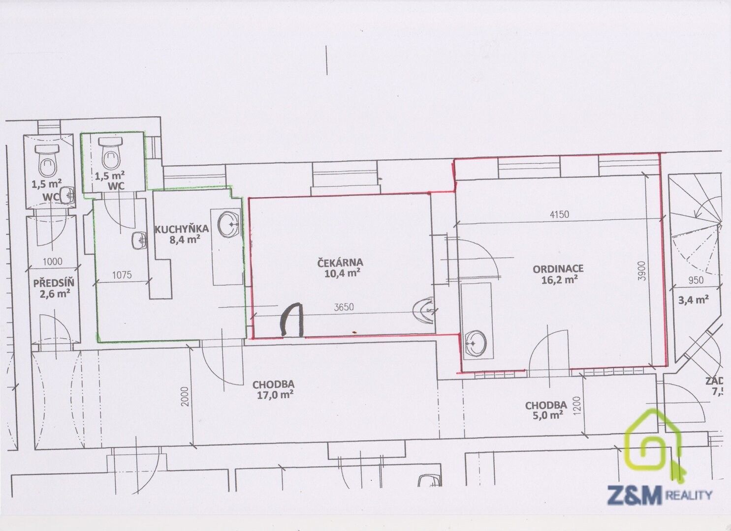 Pronájem komerčního prostoru 26 m² - foto 2